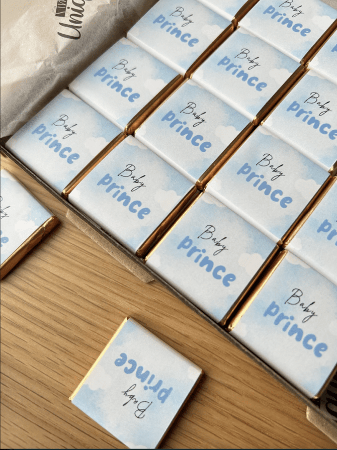New baby boy Personalised Chocolate - Image 8